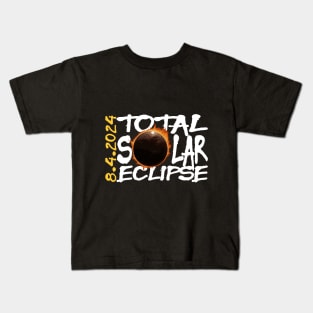 Total solar eclipse 2024 style 1 Kids T-Shirt